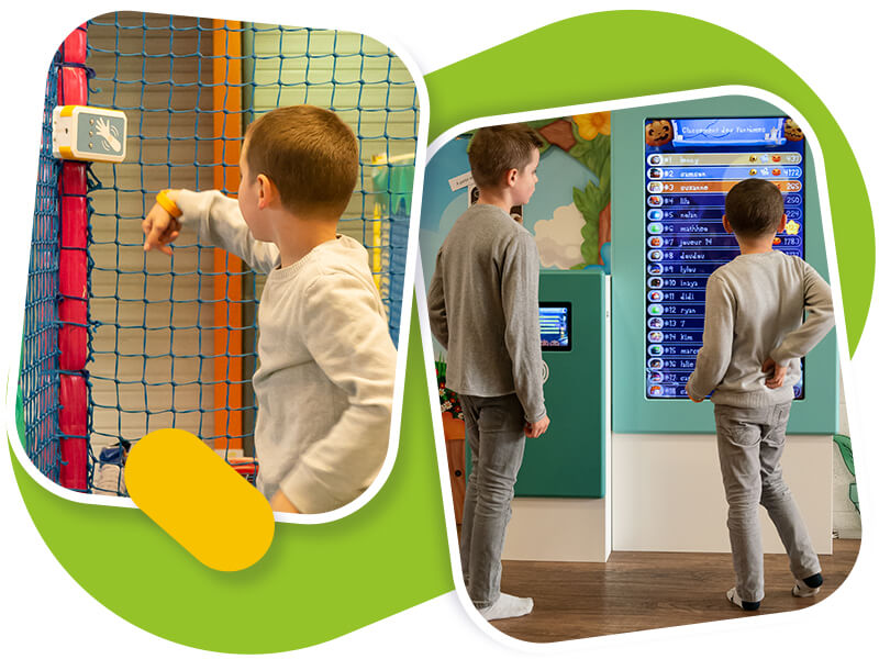 Jeu d'observation et parcours interactif Kylli Quest : la chasse au trésor 100% personnalisable pour parcs de jeux indoor par Play In Business.