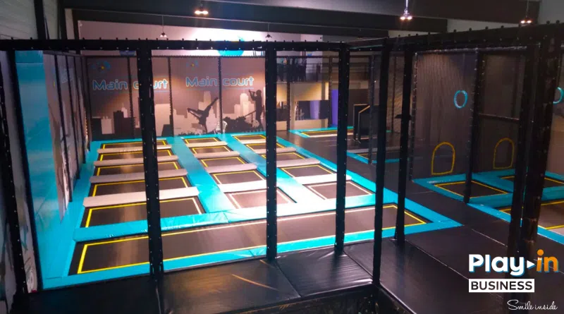 several main court jumping zones.