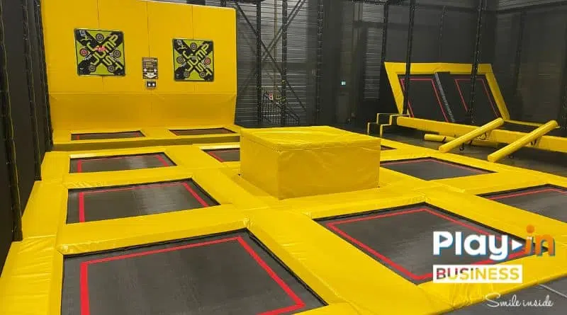 trampoline park with valojump zone