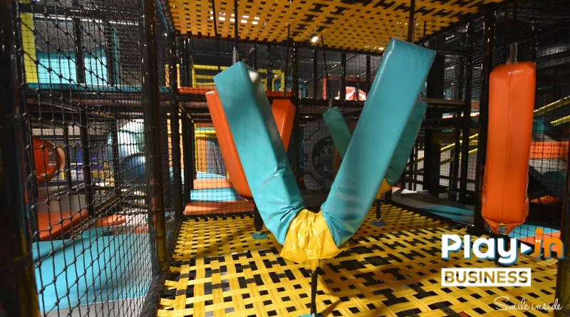 obstacle course in a playground